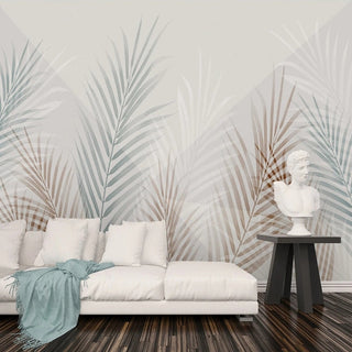 Tropical Palm Paradise Wallpaper Mural-GraffitiWallArt