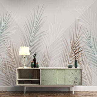 Tropical Palm Paradise Wallpaper Mural-GraffitiWallArt