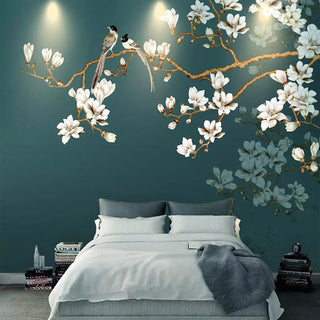 Tropical Tree Wallpaper Mural: Authentic Nature Design-GraffitiWallArt