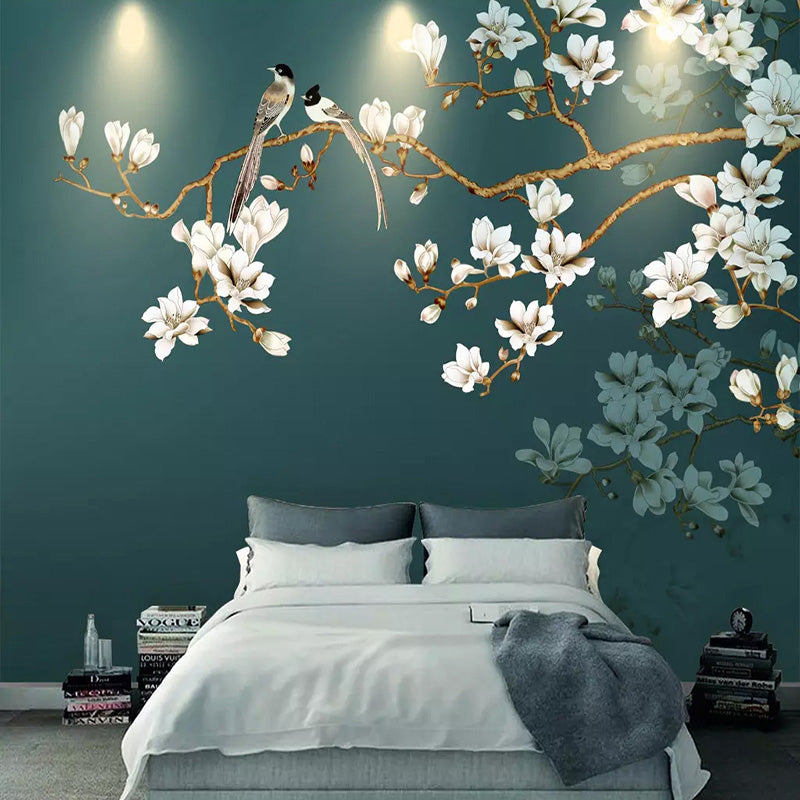 Tropical Tree Wallpaper Mural: Authentic Nature Design-GraffitiWallArt