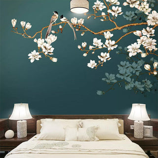 Tropical Tree Wallpaper Mural: Authentic Nature Design-GraffitiWallArt