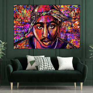 TuPac Graffiti Canvas Art - Limited Edition Street Art-GraffitiWallArt