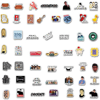 TV Series Friends Stickers Pack - Official Merchandise-GraffitiWallArt