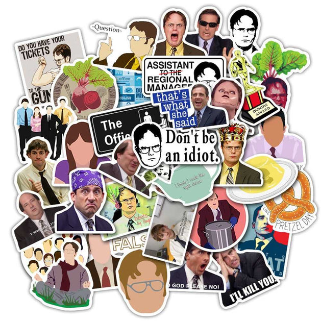 TV Series Friends The Office Stickers Pack - Famous Bundle-GraffitiWallArt