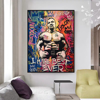 Tyson Fury Champion Boxing Canvas Wall Art-GraffitiWallArt