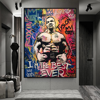 Tyson Fury Champion Boxing Canvas Wall Art-GraffitiWallArt