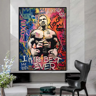 Tyson Fury Champion Boxing Canvas Wall Art-GraffitiWallArt