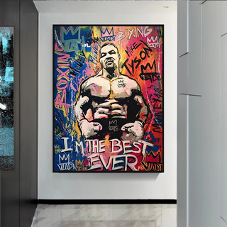 Tyson Fury Champion Boxing Canvas Wall Art-GraffitiWallArt