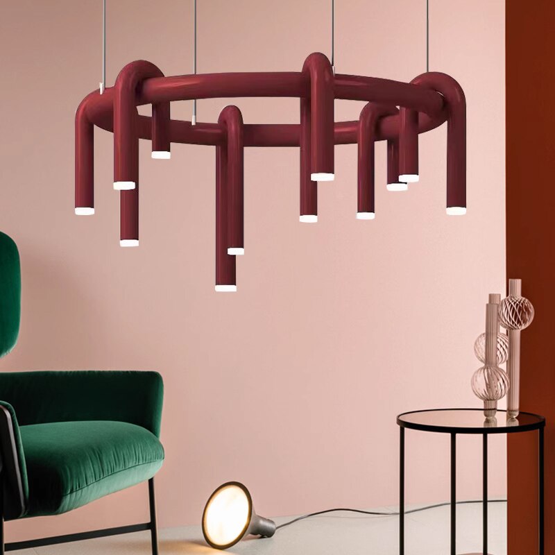 U-shaped Chandelier: Elegant Lighting for Stylish Interiors-GraffitiWallArt