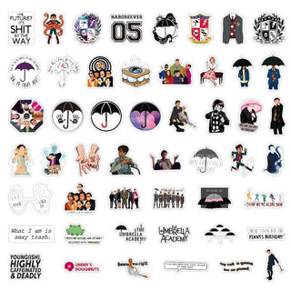 Umbrella Academy Stickers Pack - Waterproof Famous Bundle-GraffitiWallArt