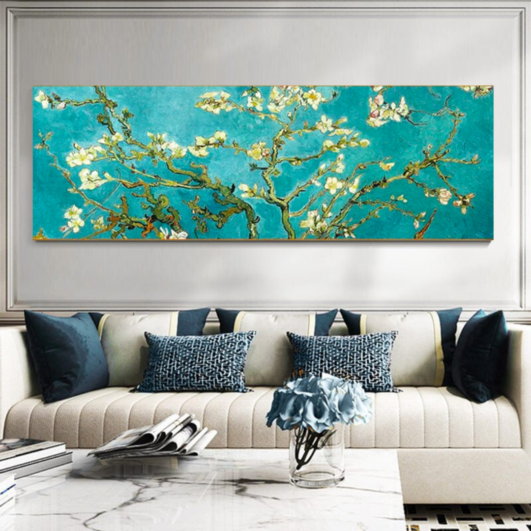 Van Gogh Impressionist Flowery Canvas Wall Art-GraffitiWallArt