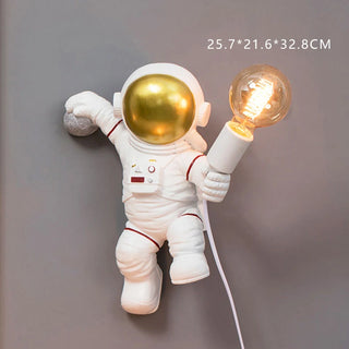 Nachttischlampe aus Kunstharz, Astronautenmodell, Nachtlicht