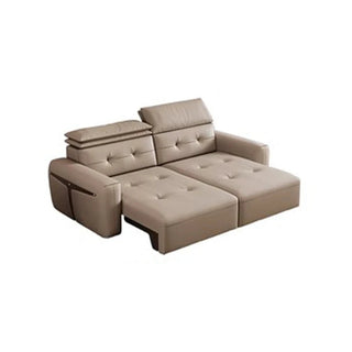 Umwandelbares Schlafsofa - Multifunktionales Ledersofa-Set