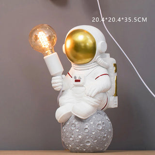 Nachttischlampe aus Kunstharz, Astronautenmodell, Nachtlicht