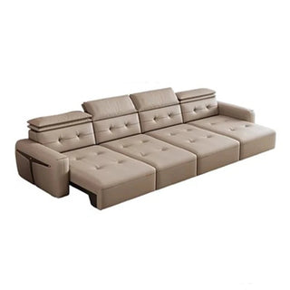 Umwandelbares Schlafsofa - Multifunktionales Ledersofa-Set