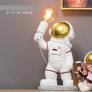 Lampe de table de chevet en résine modèle astronaute