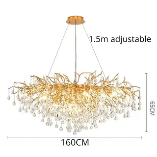 Artpad Rectangular Crystal Chandelier