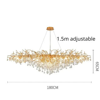 Artpad Rectangular Crystal Chandelier