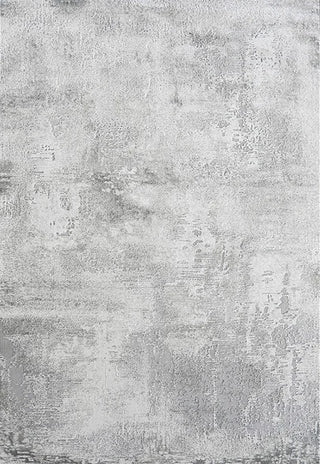 Abstract Gray High Pile Tufted Rug