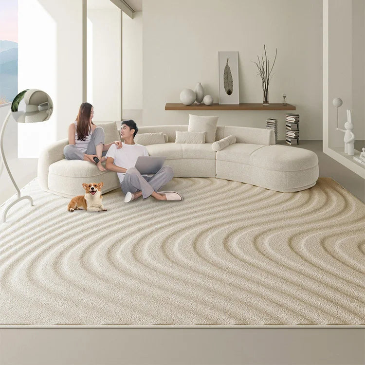 Sand Dunes 3D Diatom Silk Rugs for Living Room