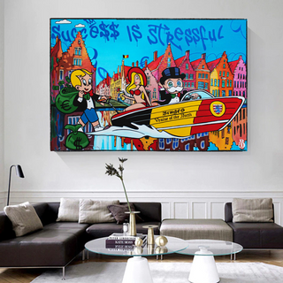 Venice Billionaire: Mr Monopoly & Richie Wall Art-GraffitiWallArt