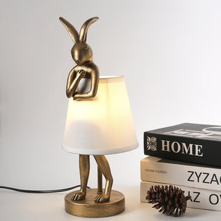 Vintage Bathing Rabbit Table Lamp-GraffitiWallArt