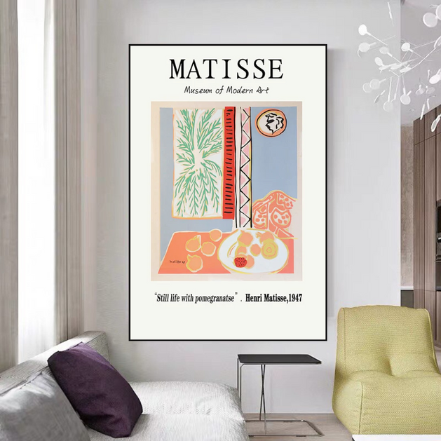 Vintage Henri Matisse Retro Prints Abstract Museum Artwork Canvas Wall Art