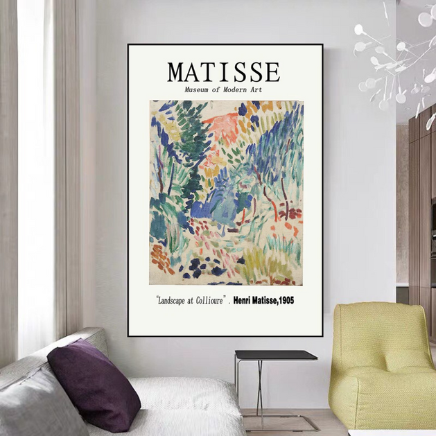 Vintage Henri Matisse Retro Prints Abstract Museum Artwork Canvas Wall Art