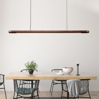 Walnut Hanging Light: Unique and Stylish Lighting Solution-GraffitiWallArt