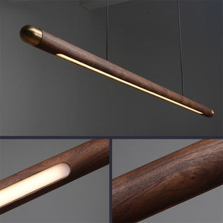 Walnut Hanging Light: Unique and Stylish Lighting Solution-GraffitiWallArt