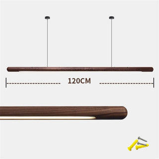 Walnut Hanging Light: Unique and Stylish Lighting Solution-GraffitiWallArt