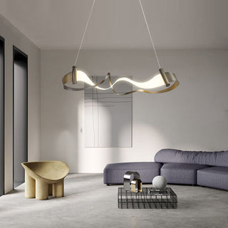 Wave Chandelier: Stylish Lighting for Any Space-GraffitiWallArt