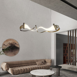 Wave Chandelier: Stylish Lighting for Any Space-GraffitiWallArt