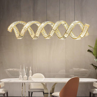 Wave Crystal Pendant Light: Enhance Your Space-GraffitiWallArt