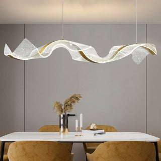 Wave LED Hanging Light for Dining and Kitchen Island-GraffitiWallArt