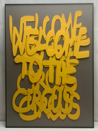 Welcome to the Circus 3d Wooden Wall Art-GraffitiWallArt