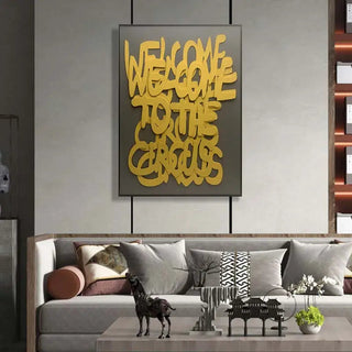 Welcome to the Circus 3d Wooden Wall Art-GraffitiWallArt