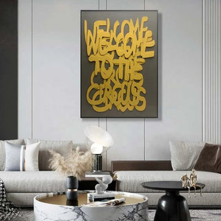 Welcome to the Circus 3d Wooden Wall Art-GraffitiWallArt