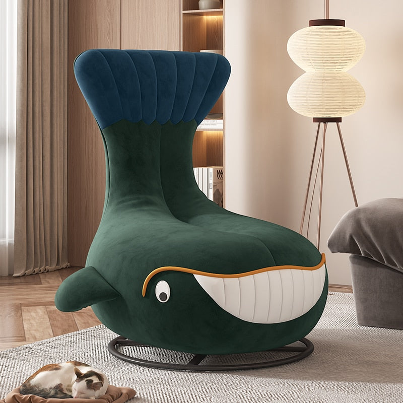 Whale Sofa for Kids Room | Comfortable and Playful Furniture-GraffitiWallArt