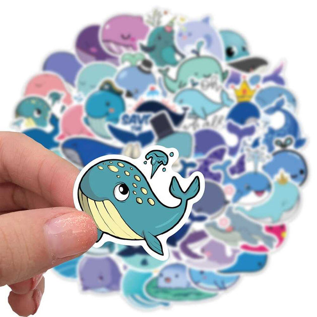 Whale Sticker Pack - Famous Waterproof Bundle-GraffitiWallArt