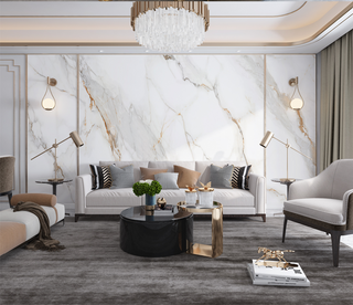 White Lines Stone Design - Marble Wallpaper Murals-GraffitiWallArt