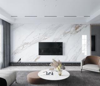 White Stone Design: Marble Wallpaper Murals-GraffitiWallArt