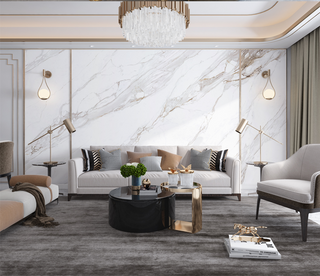 White Stone Design: Marble Wallpaper Murals-GraffitiWallArt