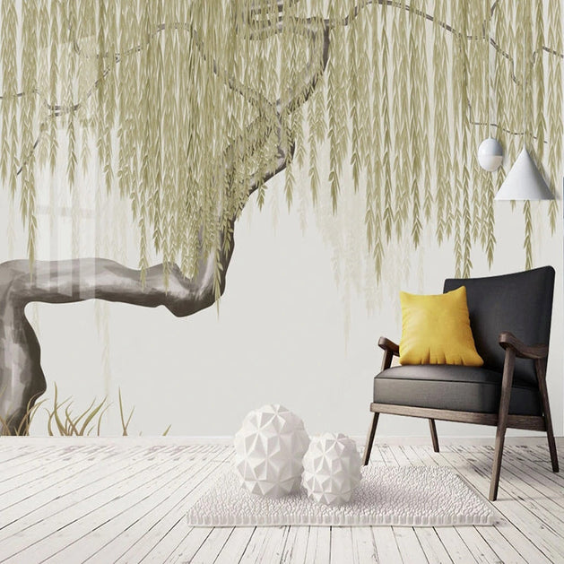 Willow Tree Wallpaper: Transform Your Space-GraffitiWallArt