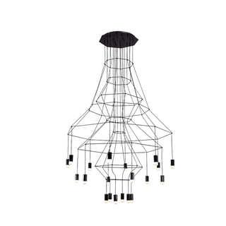 Wireflow LED Chandelier - Illuminate Your Space-GraffitiWallArt