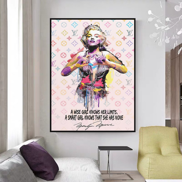 Wise Girl: Marilyn Monroe Pop Icon Wall Art