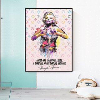 Wise Girl: Marilyn Monroe Pop Icon Wall Art-GraffitiWallArt