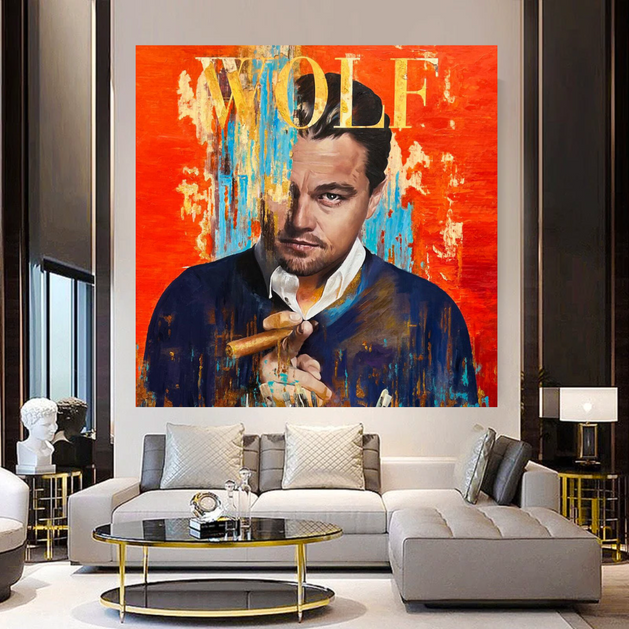 Wolf of Wall Street Canvas - Exquisite Leonardo Dicaprio-GraffitiWallArt