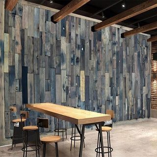 Wood Brick Effect Wallpaper - Transform your Room Today-GraffitiWallArt