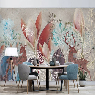 Woodland Wallpaper Mural: Create a Serene Atmosphere-GraffitiWallArt